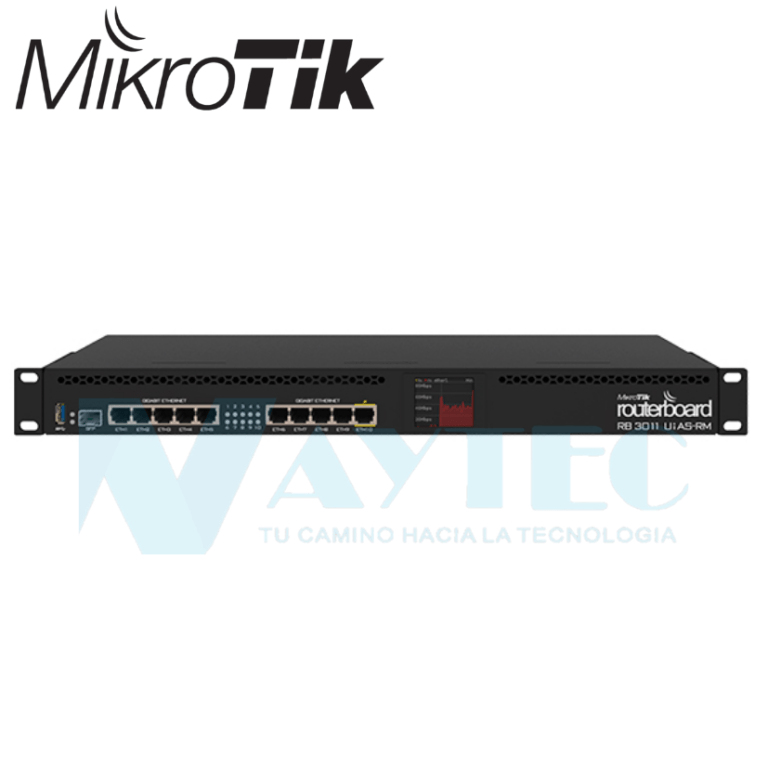 Uia Router RouterBOARD 3011UiAS- RB3011UiAS-RM - Waytec Peru